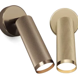 Spot switched wall light bronze by adams